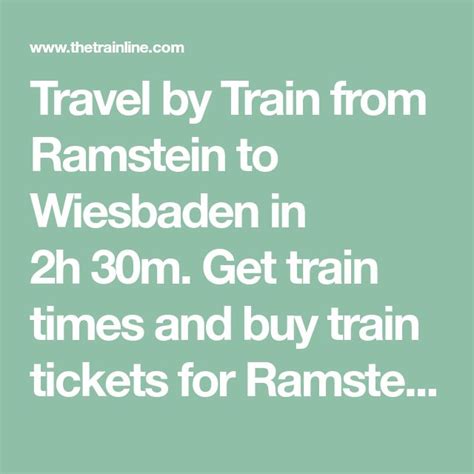 train to wiesbaden|More.